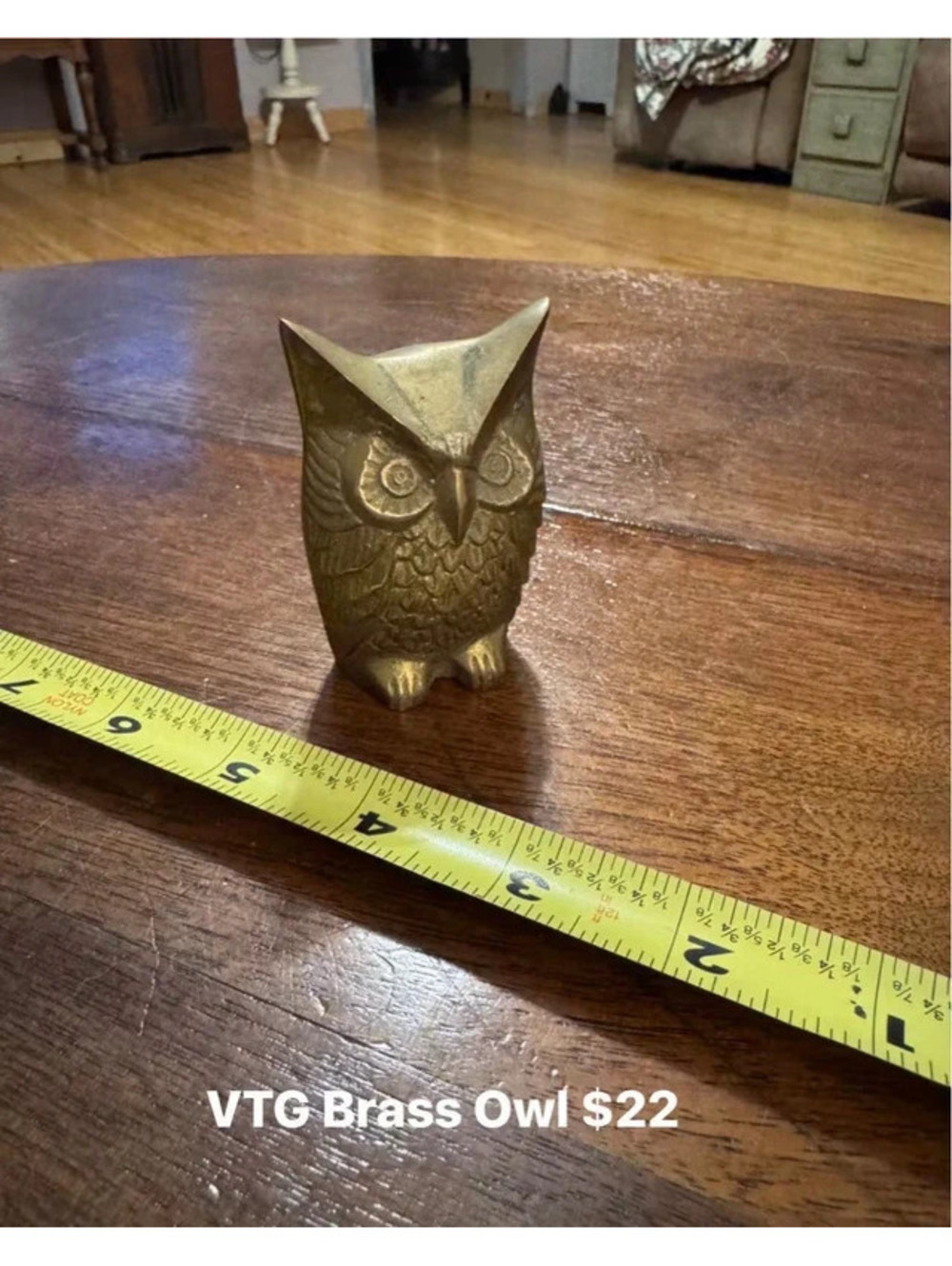 Vintage Brass owl